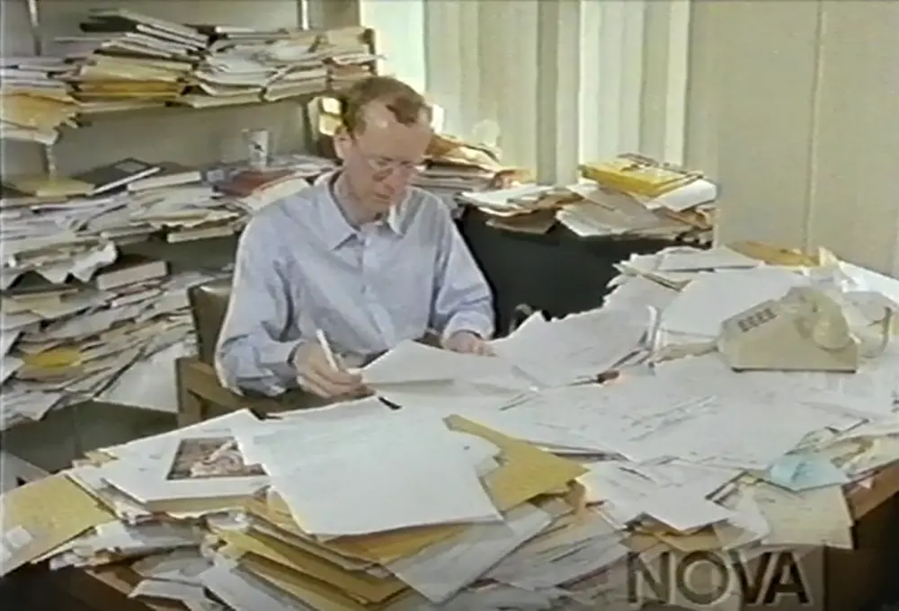 Andrew Wiles at his desk